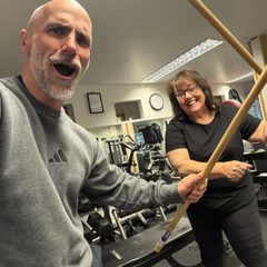 Sue Cawthray — happy Pete Gawtry Fitness client